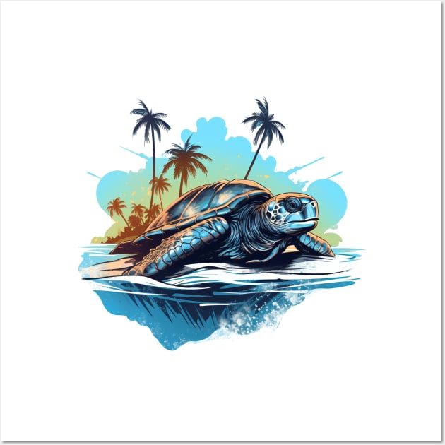 Green Sea Turtle Wall Art by zooleisurelife